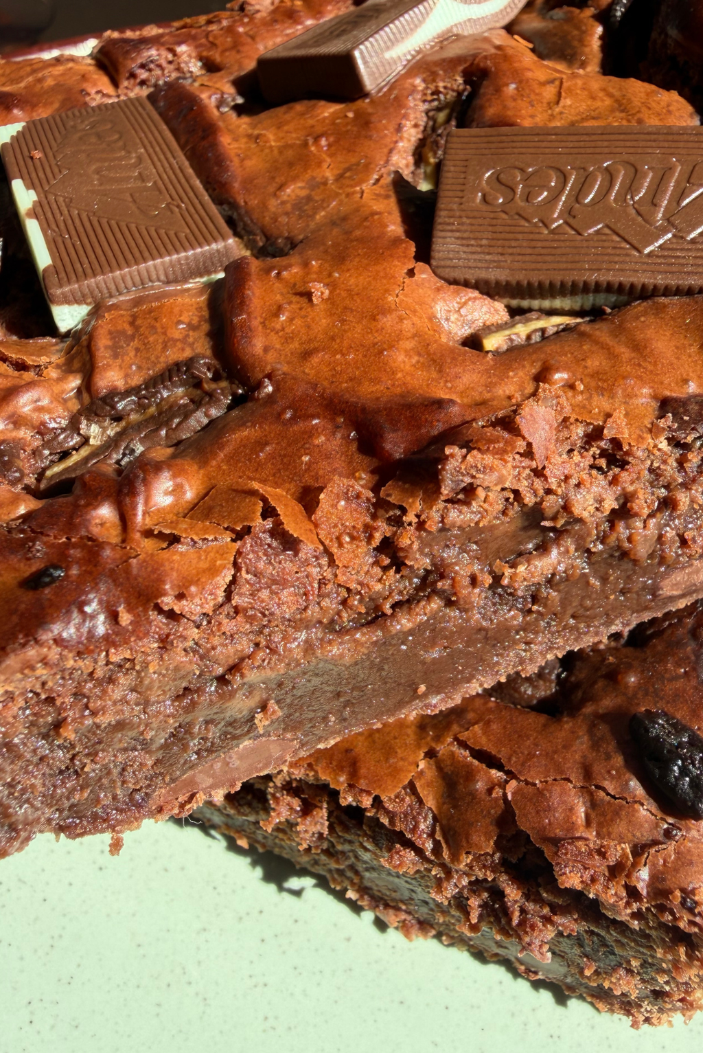 Totally Minted -  Big & Gooey Mint Chocolate Brownies