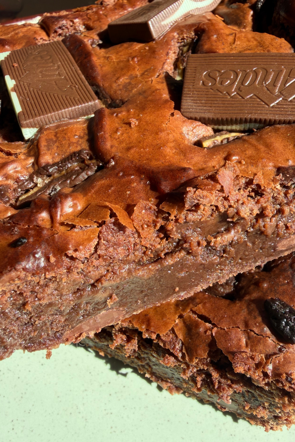 Totally Minted -  Big & Gooey Mint Chocolate Brownies