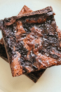 Lovely Day - Big & Gooey Guinness & Sea Salt Brownies
